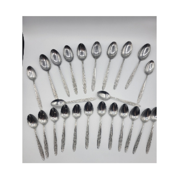 Stanley Roberts Florentine‎ Rose stainless steel 16 tsp 8 tbsp (24) - Picture 2 of 15